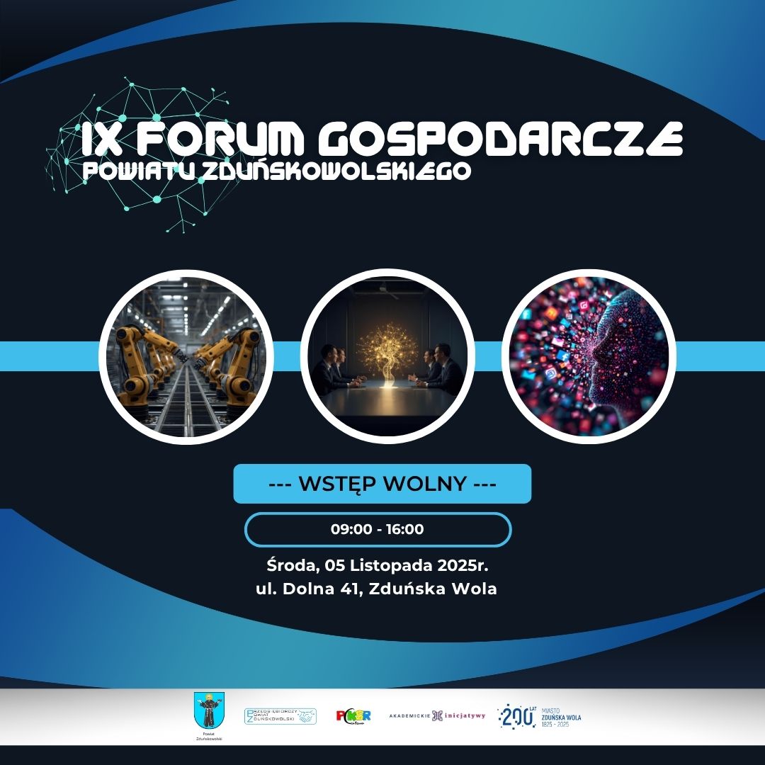 Baner IX Forum Gospodarczego Powiatu Zduńskowolskiego